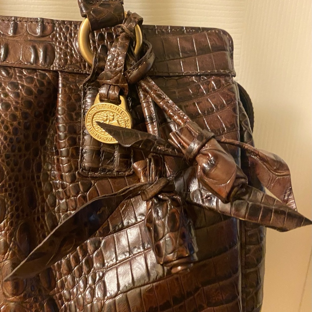 🆕🔥BRAHMIN🔥Eloise Rose🌹Truffle Les Roses - NWT! - Picture 9 of 11